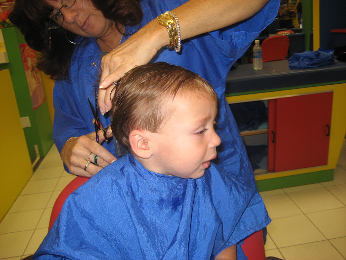 Matty's first hair cut