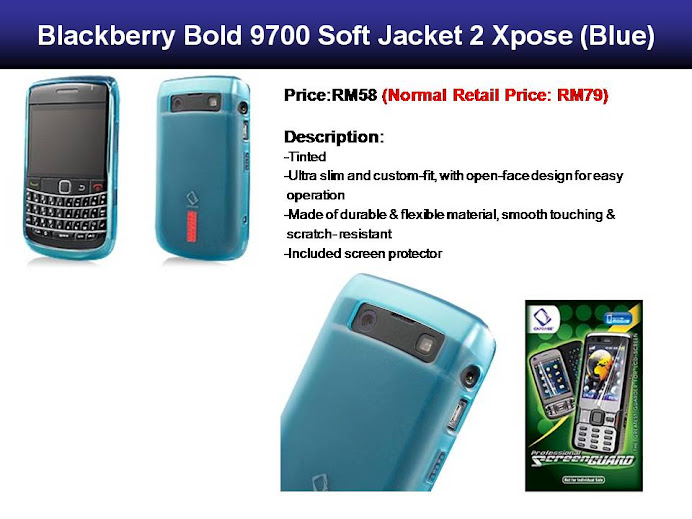 Blackberry Bold 9700 Soft Jacket 2 Xpose (Blue)