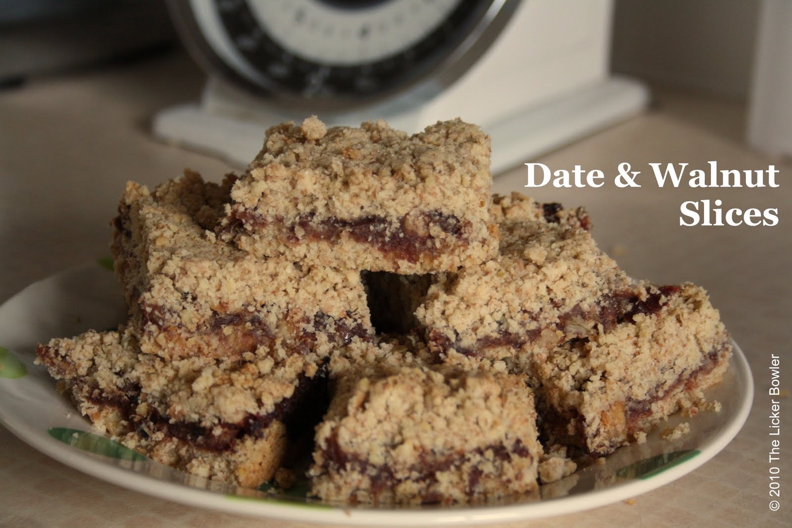 Date & Walnut Slices... The Licker Bowler...
