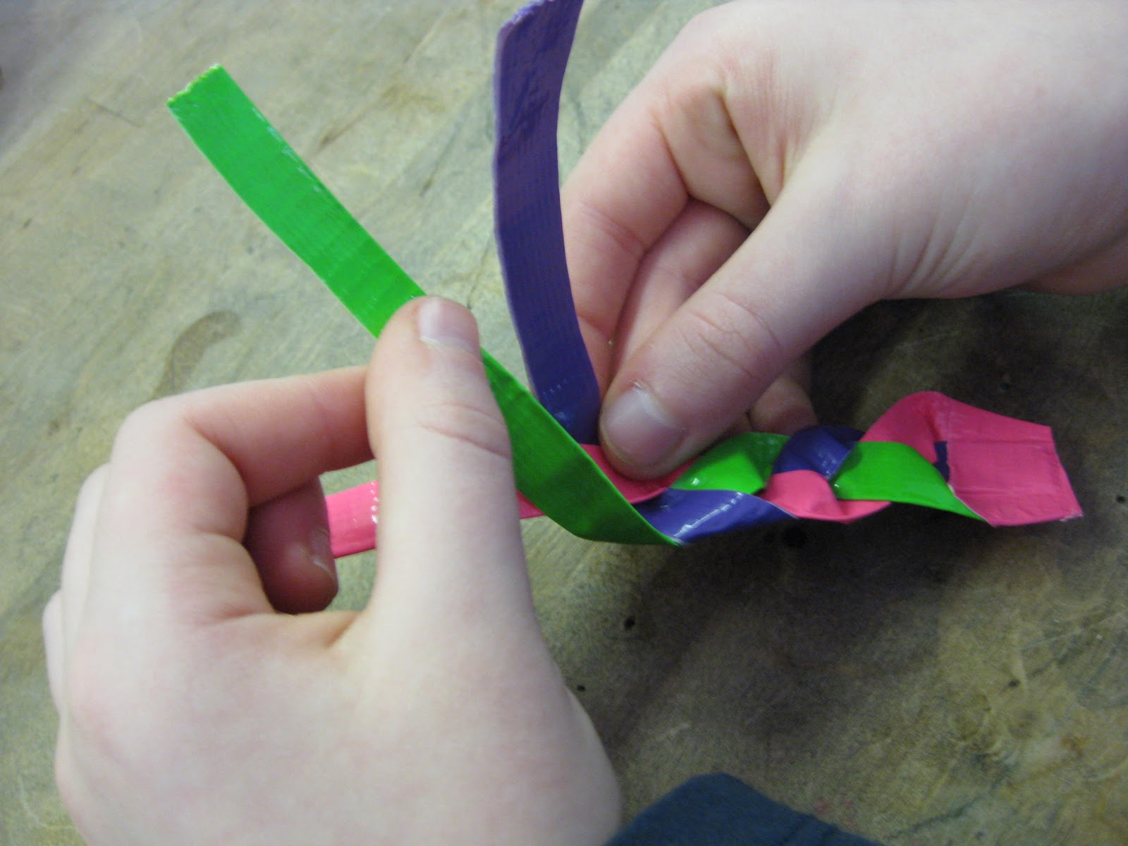 New Jewelry A Day Make a Braided Duct Tape Bracelet