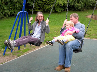 On the swings at Sinfin