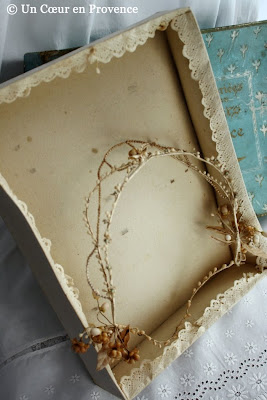 Bridal ornaments decorated with delicate wax flowers