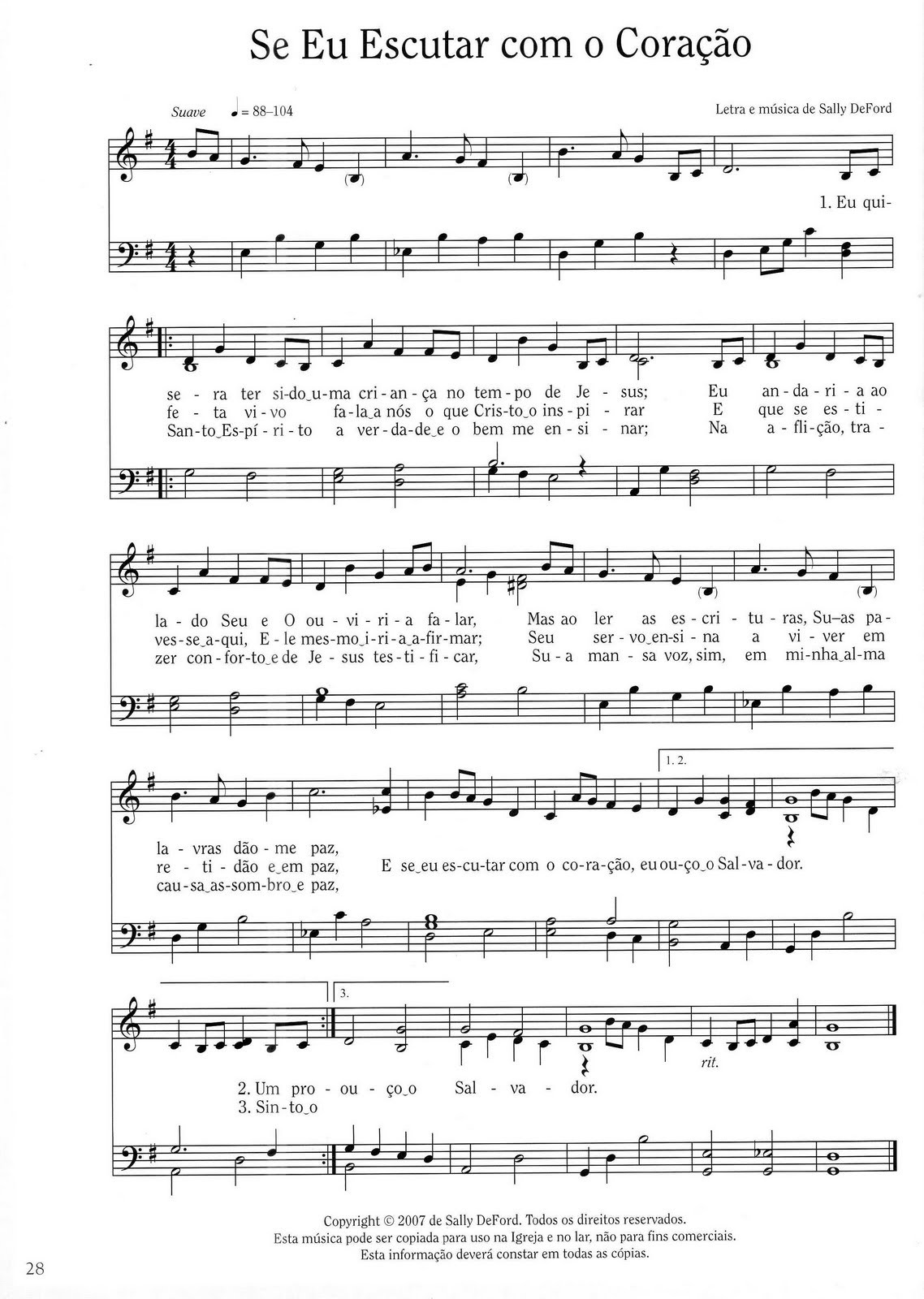 Partitura esse cara sou