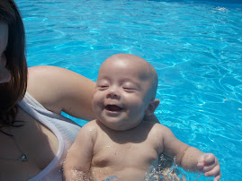 Kaiden in my swimming pool