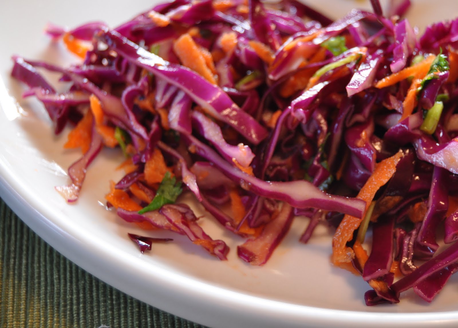Five Spice Tangy Red Cabbage Slaw