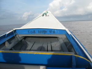 Speedboat on Essequibo