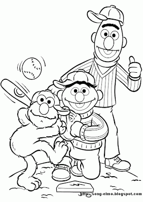 Elmo Coloring Sheets on Elmo To Color Gif