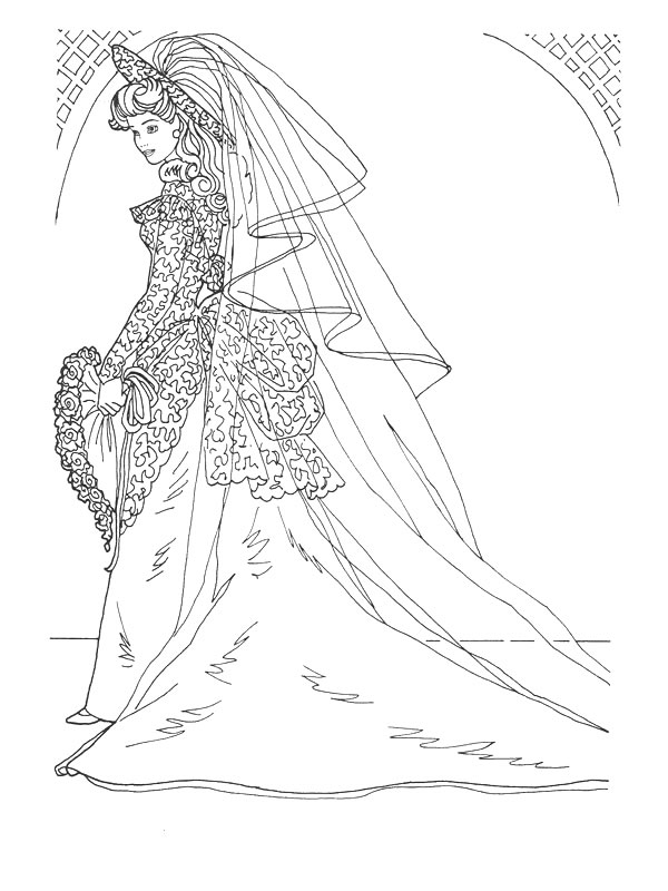 Here are two great coloring sheets on which Barbie looks beautiful as a 