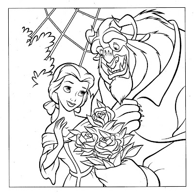 Belle Coloring Pages on Princess Coloring Pages Brings You A Great Coloring Picture Of Belle