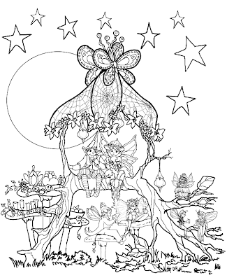 Adult Fairies Coloring Pages