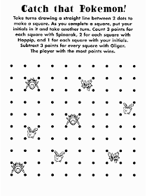 POKEMON COLORING PAGES: POKEMON ACTIVITY SHEETS