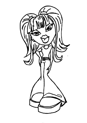 Bratz Coloring Pages on Bratz Coloring Pages  Brats Colouring Pages