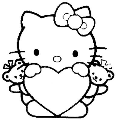 Click on the Hello Kitty Valentine coloring sheet / card you like best then 
