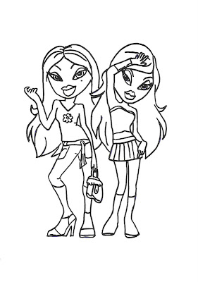 Bratz Coloring Pages on Bratz Coloring Pages  Bratz Pictures To Color