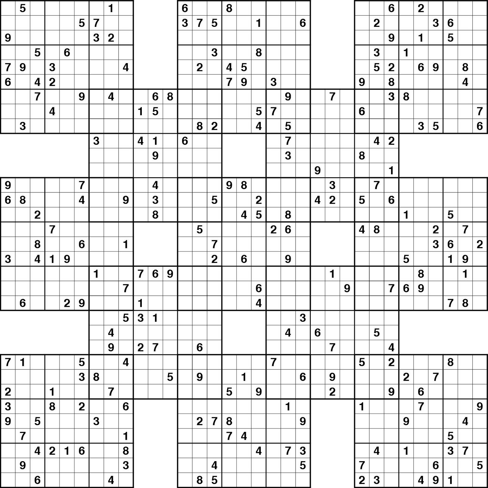 large printable evil sudoku