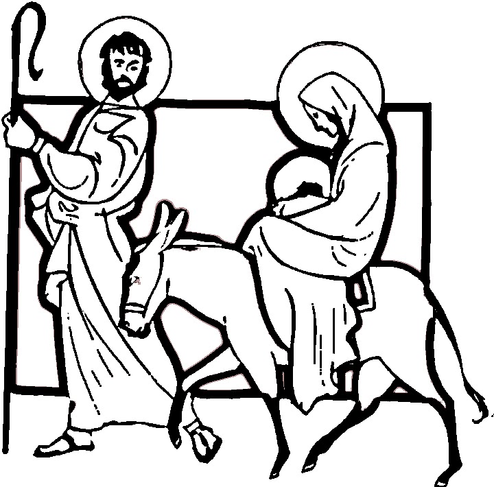 XMAS COLORING PAGES