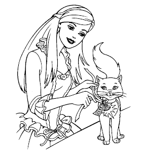 BARBIE COLORING PAGES: PRINCESS BARBIE
