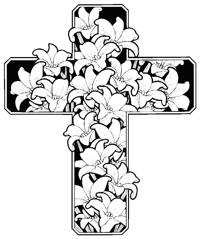 easter colouring pages brings you three religious colouring in  title=