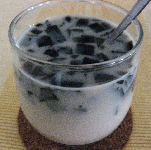 Rita's Basket Cincau jelly in soy bean milk drink