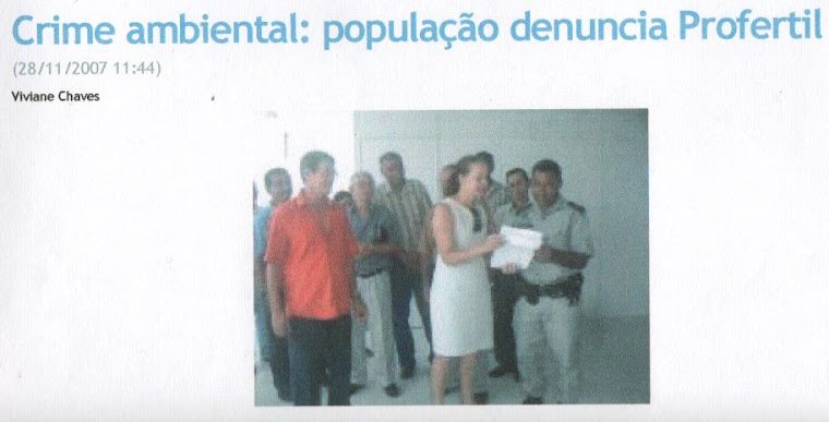 POPULAÇÃO DENUNCIA PROFERTIL ! EU JOÃO PEREIRA ESTAVA LÁ, NESTA GRANDE LUTA!!
