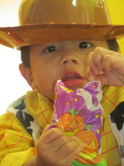 Alexandre as Woody for Halloween at daycare