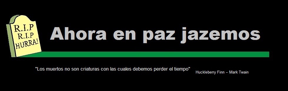 Ahora en paz jazemos