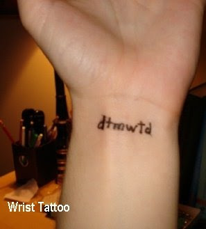 Tattoos on wrist -character