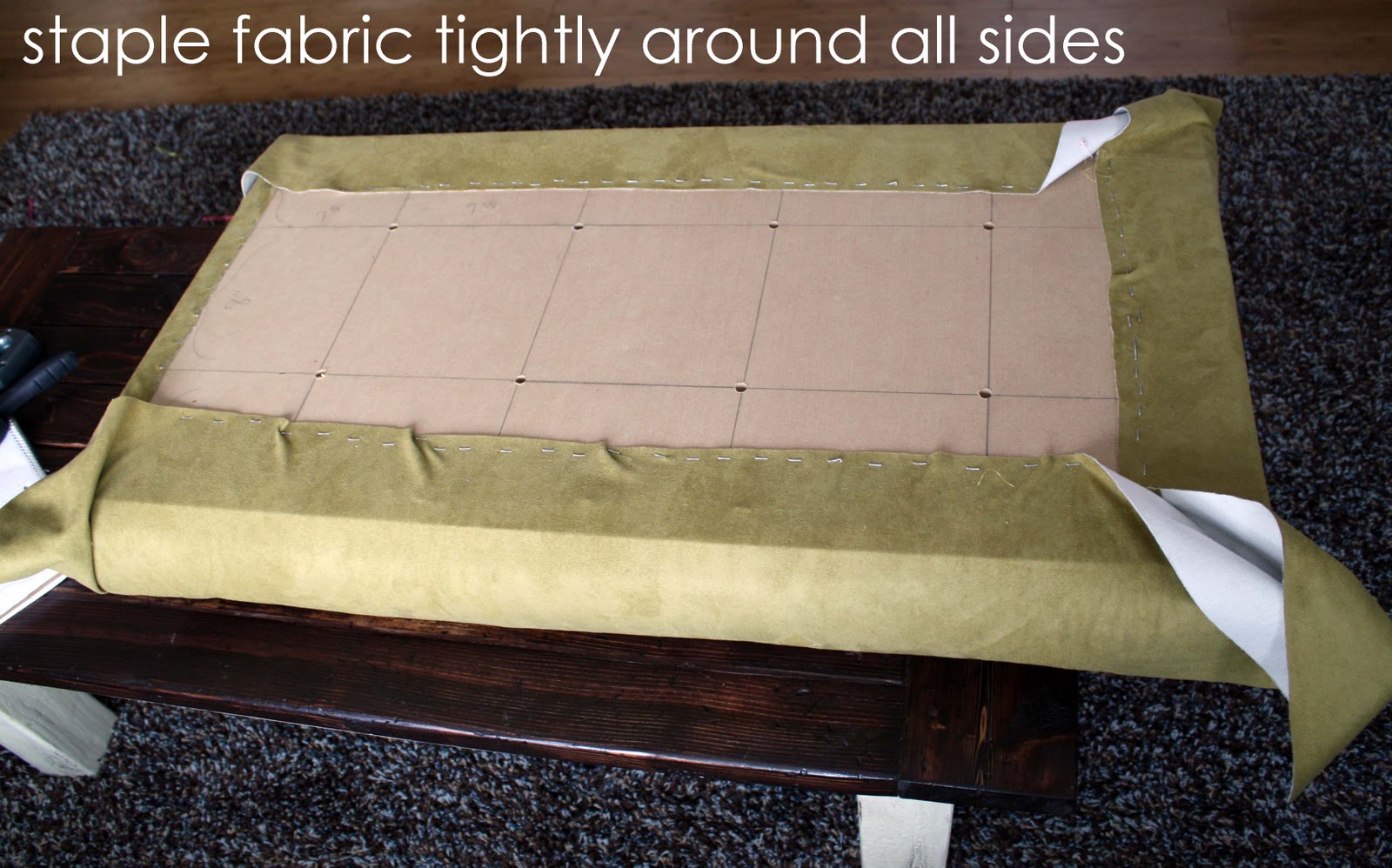 Running With Scissors Ottoman Reupholster