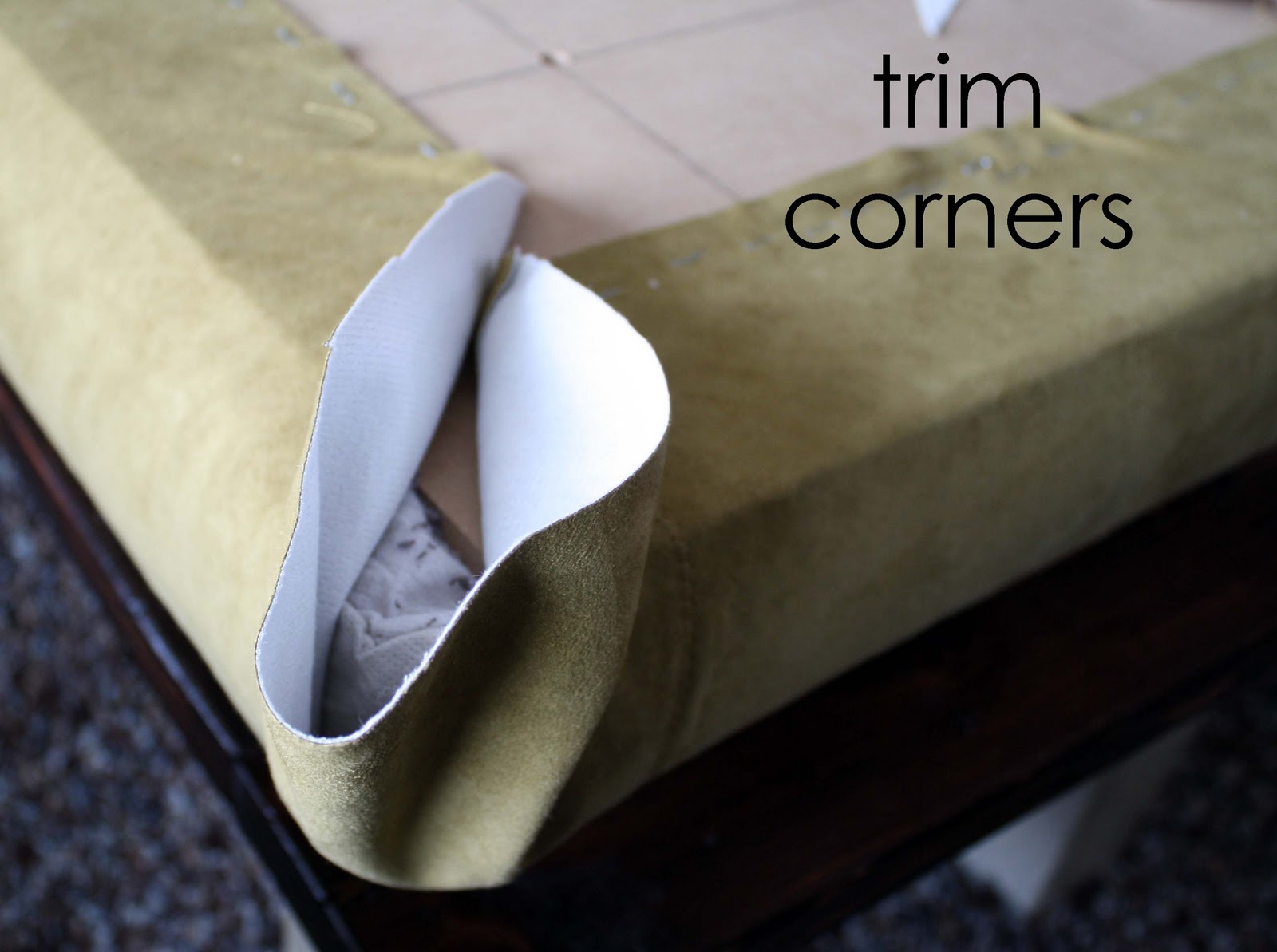 Running With Scissors Ottoman Reupholster