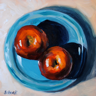 apple still life by Sharon Schock