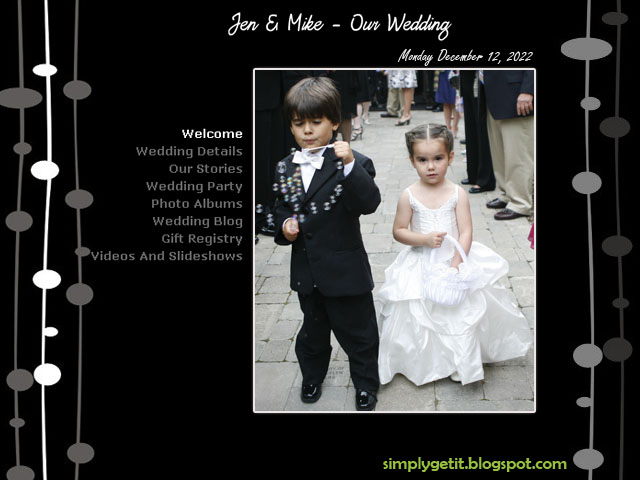 wedding websites sample