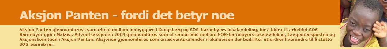 Aksjon Panten - fordi det betyr noe