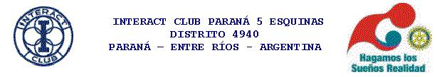 Interact Club Paraná 5 Esquinas