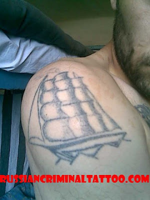 pirate ship tattoos. Russian Criminal Tattoo Photos,Meanings of tattoo,Vor v 