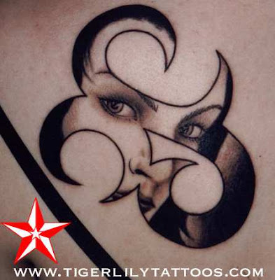 Half Tribal Face Tattoo Design. Best pictures collection of Tattoo Designs.