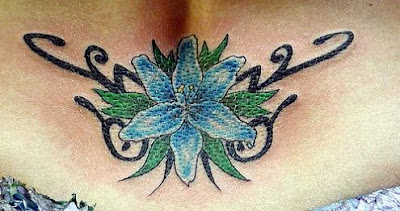 Lower Back Flower Tattoo