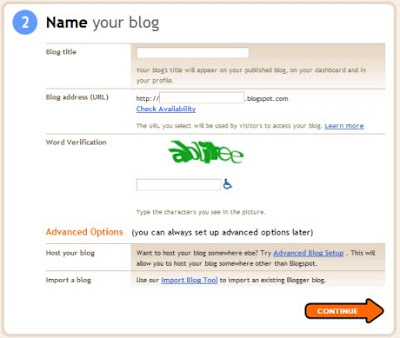Halaman depan blogger