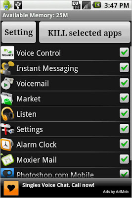 Advanced task killer Android