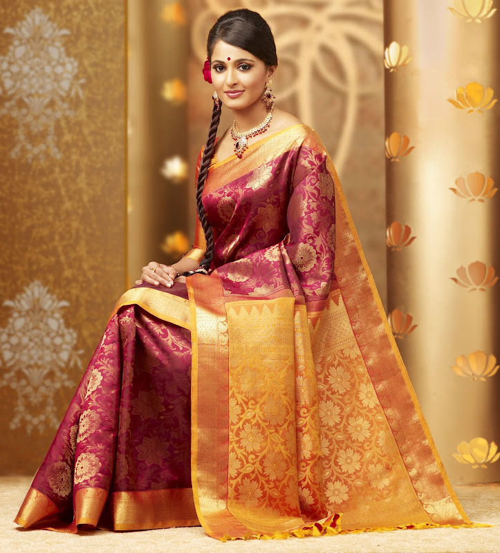 Anuska in Chennai silks ad photos unseen pics