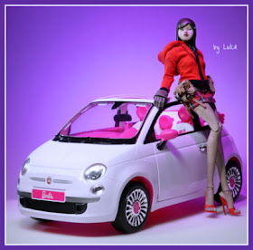auto barbie fiat 500