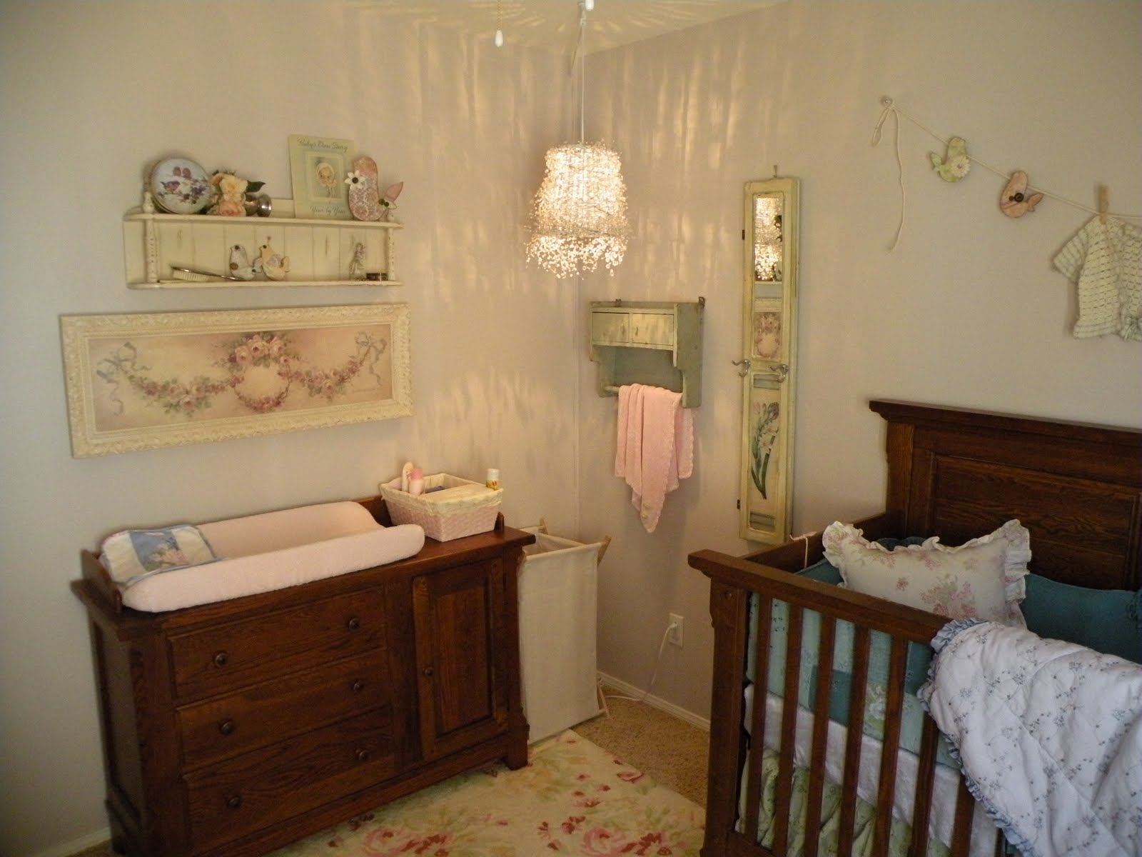 Vintage Eclectic Girl's Baby Nursery Design Dazzle