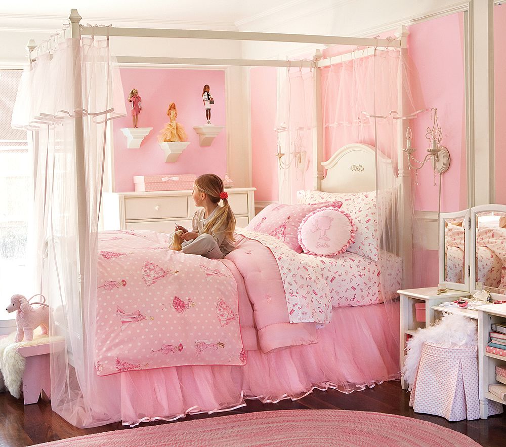 Girl's Rooms Pink Paint Colors Design Dazzle