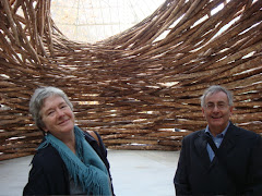 Inside the log dome