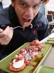 Spanish Salad... note the absense of leafy greens - but masses of Jamon!?!