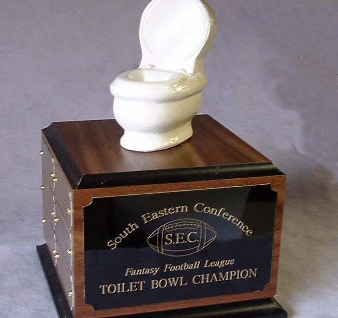 Fantasy Football Trophies Funny Fantasy Football Trophies, The Toilet