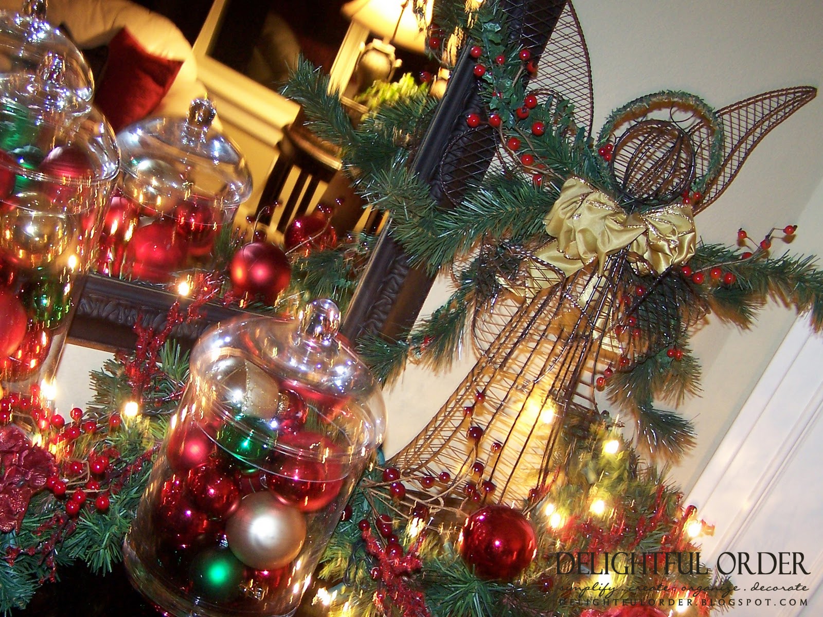 Delightful Order Christmas Ornament Glass Jars