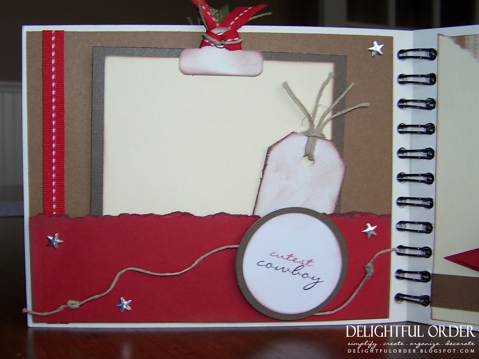 Delightful Order Mini Scrapbook Gift Idea