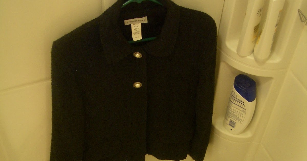 Thrift at Home Handwashing a Blazer