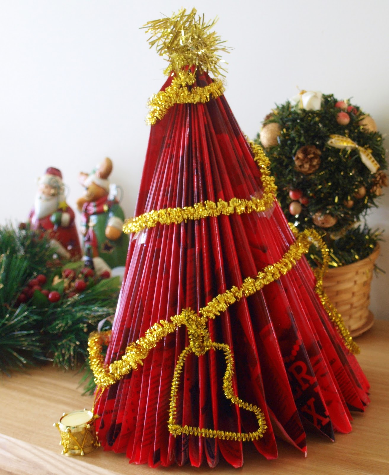 Our Worldwide Classroom Christmas Fun Folded Magazine Tree
