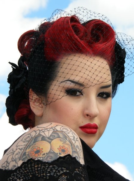 birdcage veil hairstyles. Rockabilly Hairstyles for